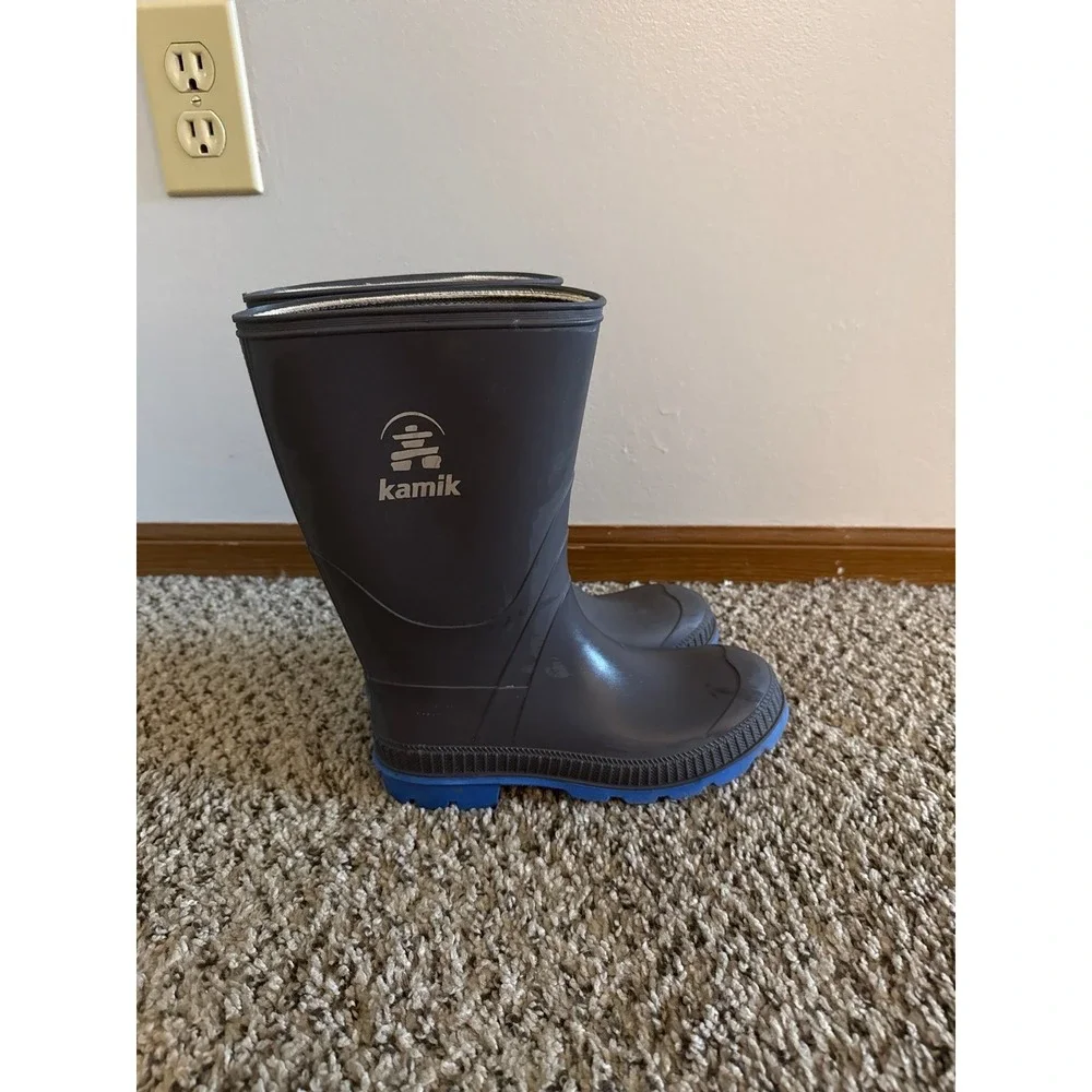 Kamik Kid Stomp Rain Boots - Waterproof Rain Boots Size 3